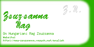 zsuzsanna mag business card